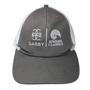 Gabby Summer Classics Snapback Trucker Hat Gray OSFA Adjustable Mesh Imperial